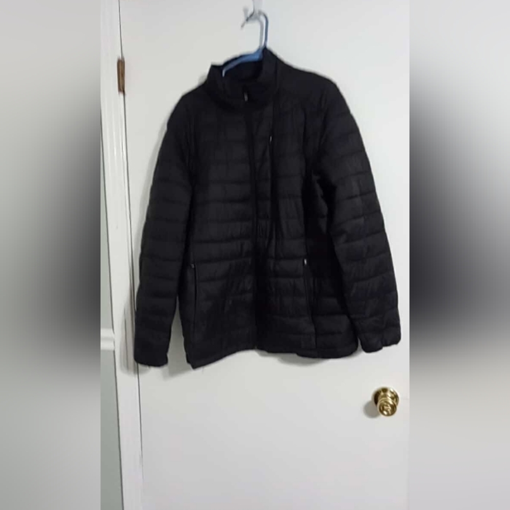 Xersion Mens Black Puffer Jacket Sz L